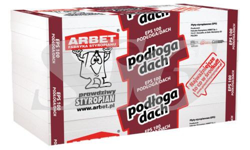 Styropian ARBET EPS 100-036 DACH/PODŁOGA λ=0,036 W/mk 100/500/1000 mm (0,300 m3) 