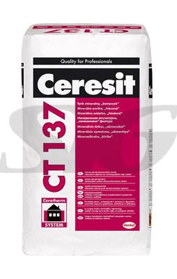 Tynk elewacyjny mineralny henkel CERESIT CT137 1,5 mm Biały 25 kg