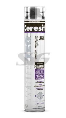 Piana montażowa pistoletowa henkel CERESIT WHITETEQ Biała 750 ml
