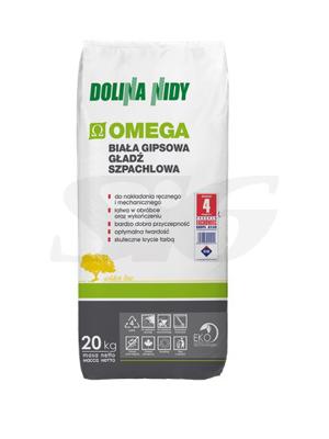 Gładź gipsowa DOLINA NIDY OMEGA biała 20 kg (54 szt./paleta)
