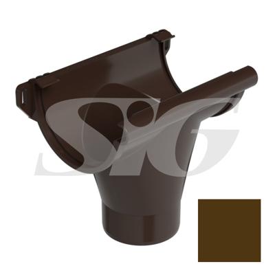 Odpływ bezuszczelkowy GALECO PVC ciemnobrązowy RAL 8019 150 mm/100 mm