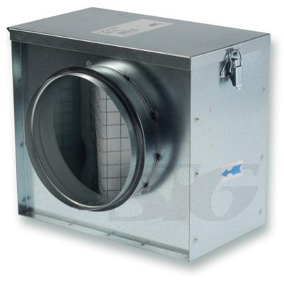 Skrzynki filtracyjne do kanałów okrągłych z wkładem filtracyjnym G4 SIG AIR HANDLING FLK-B 160 mm
