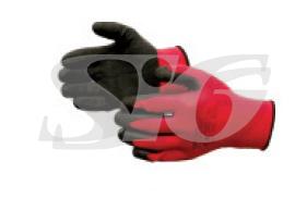 Rękawice gumowane PREFIX czerwone rozmiar 9