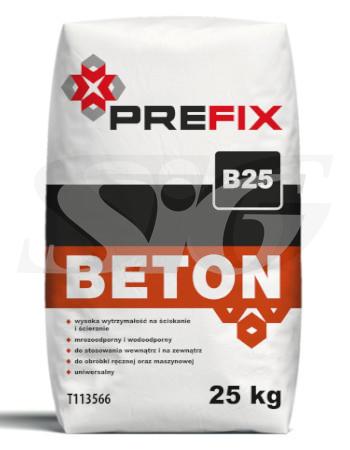 Beton PREFIX B25 klasa R2 25 kg