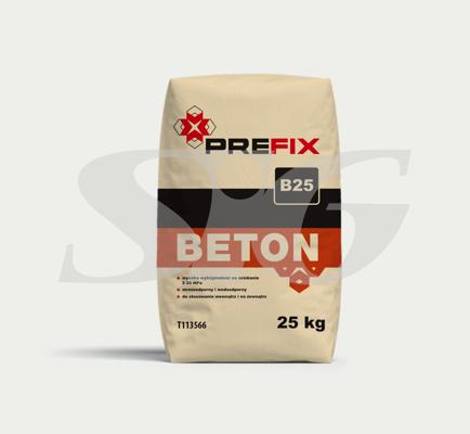 Beton PREFIX B25 klasa R2 25 kg (48 szt./paleta)