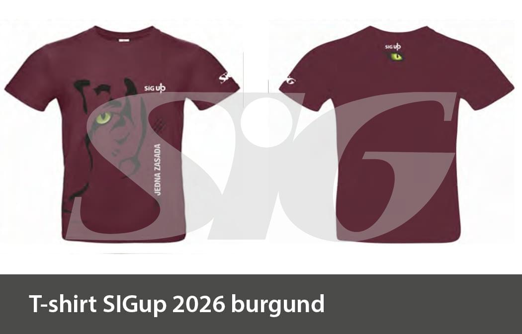T-Shirt SIGup burgund