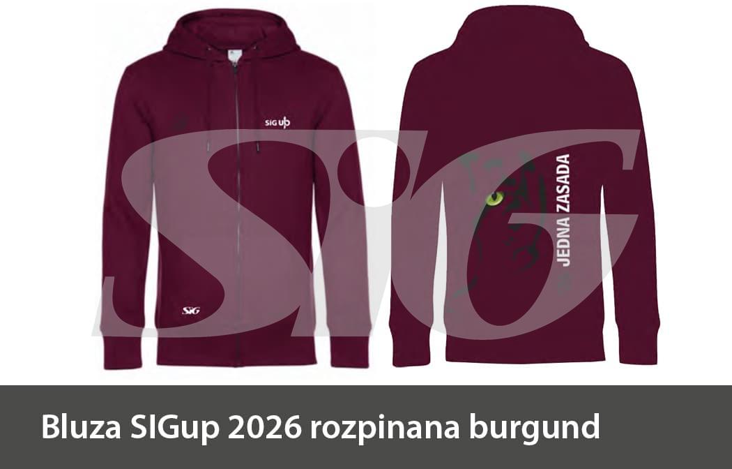 Bluza rozpinana SIGup burgund