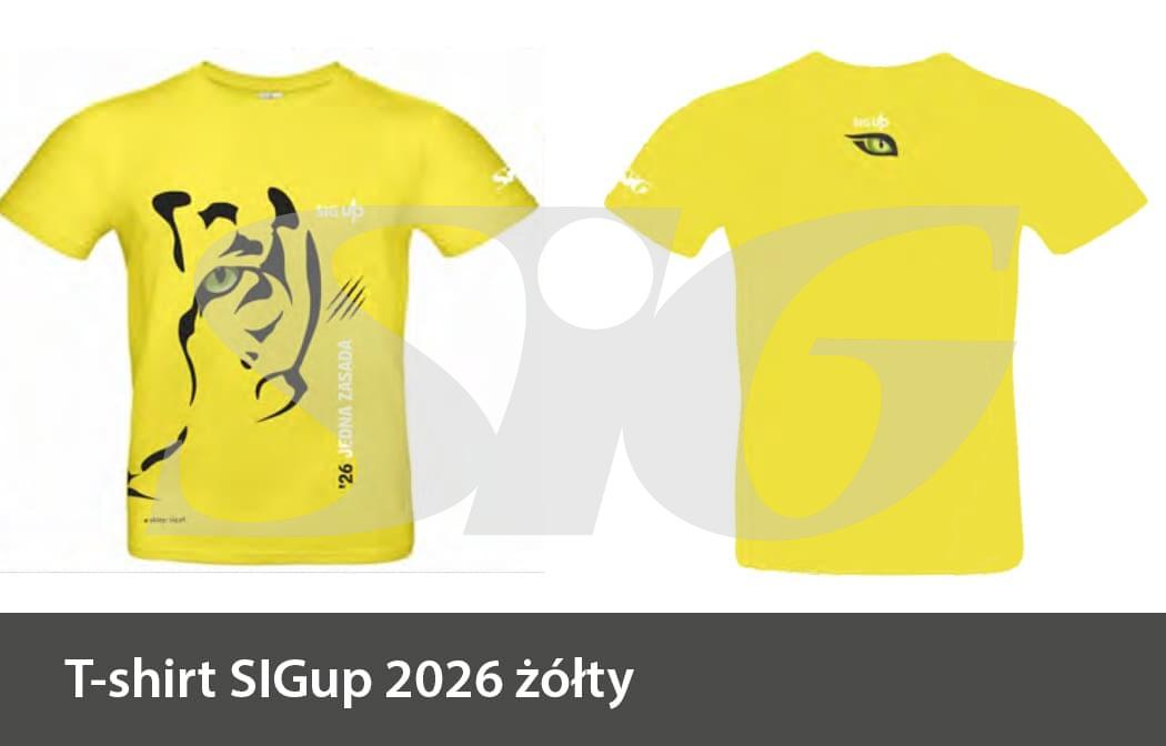 T-Shirt SIGup żółty
