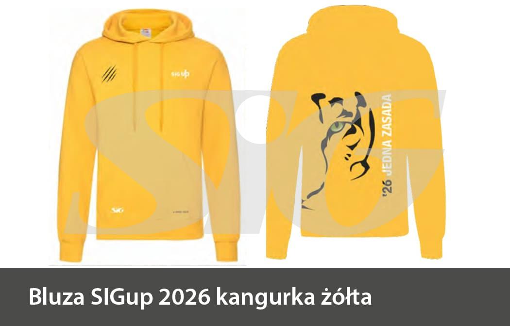 Bluza kangurka SIGup żółta
